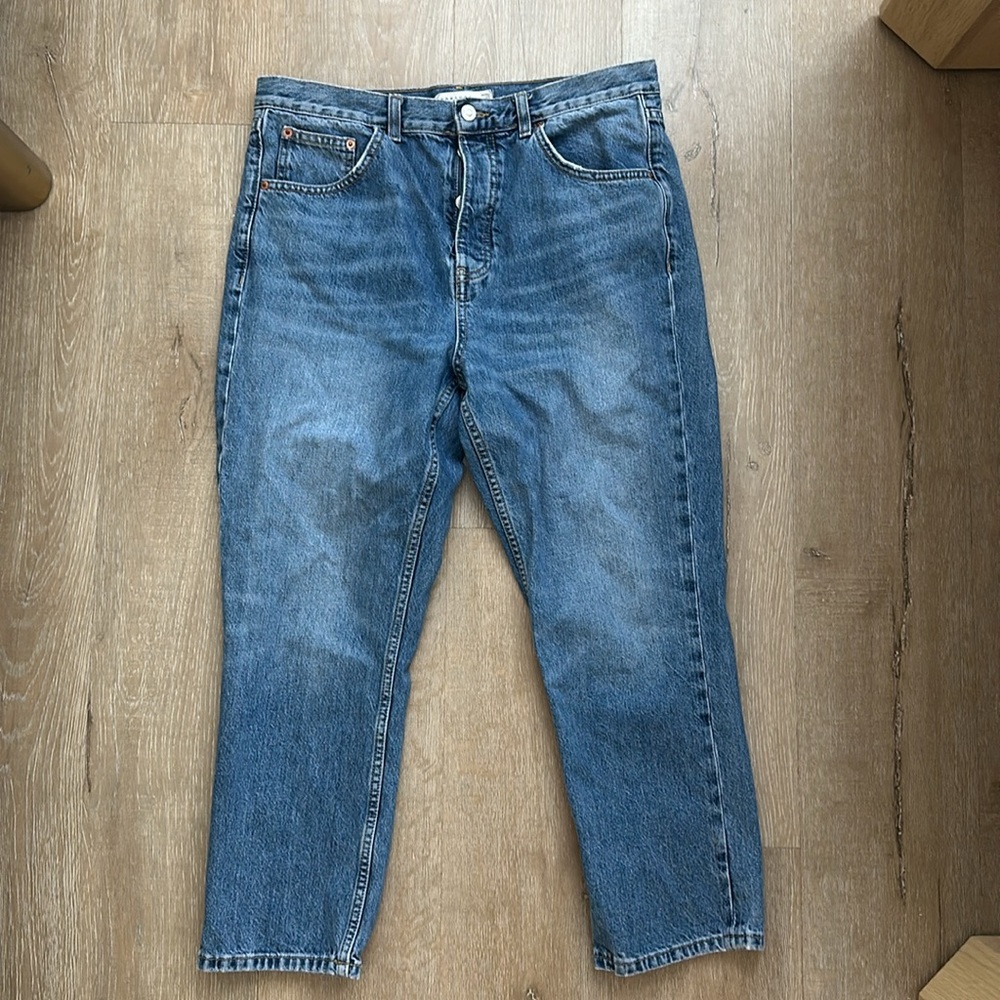 Topshop Straight Leg Jeans